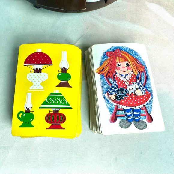 Vintage 70s Ardsley Revolving Poker Rack With 200 Chips & Two Decks Of Cards - Picture 4 of 7